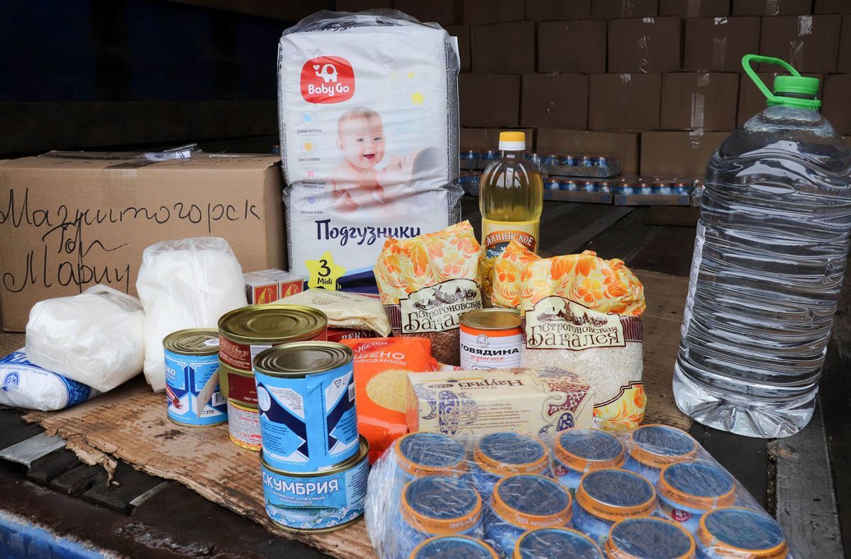 Гуманитарная помощь Магнитки. Магнитогорцы отправили на Донбасс тысячу продуктовых наборов