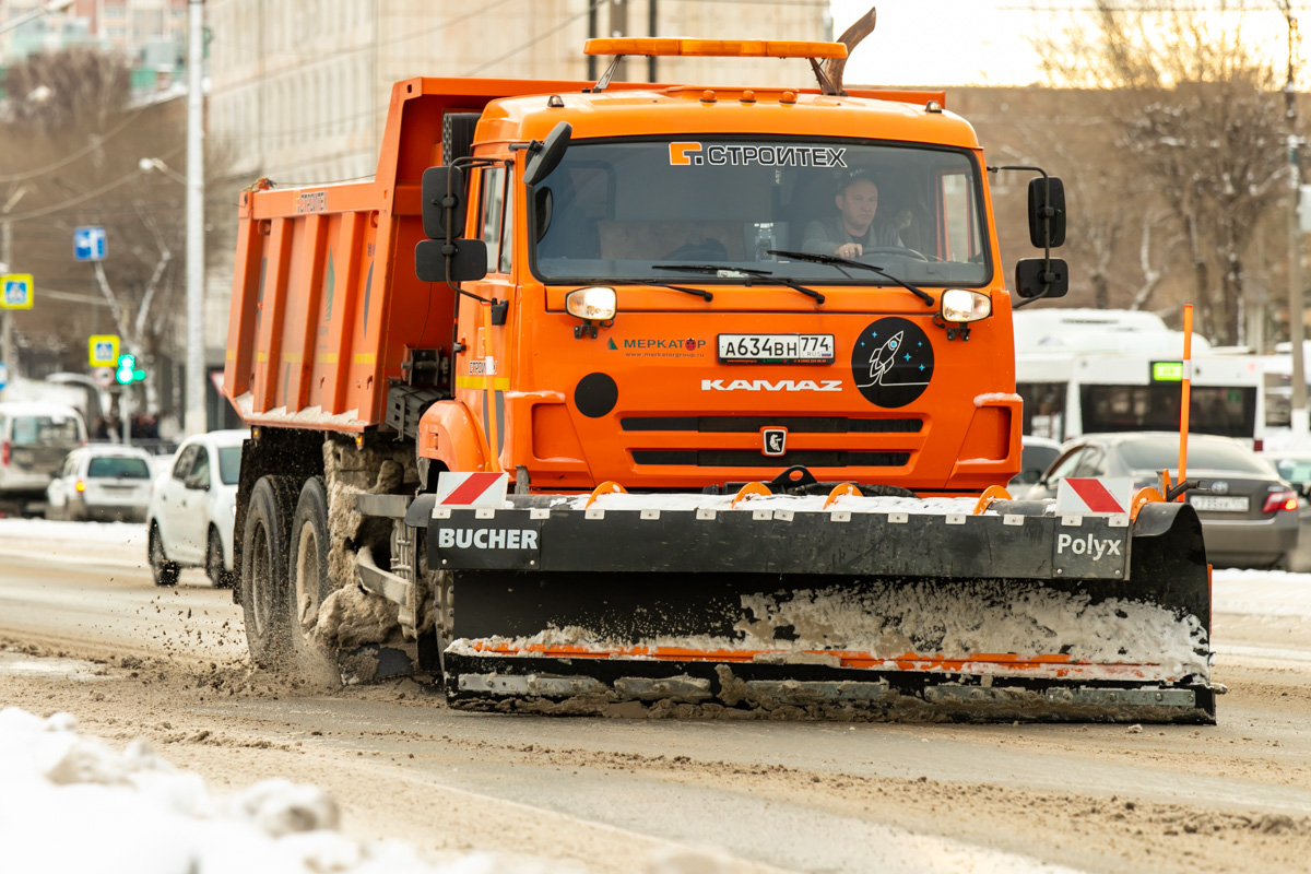 350 тонн снега менее чем за сутки вывезено с дорог Магнитогорска